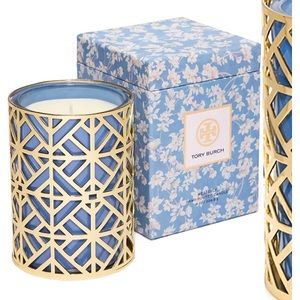 Tory Burch Westerly Hand Poured Candle in Blue